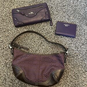 Early 2000 Coach lot-park purple